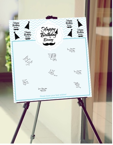 Guest Birthday Sign Board